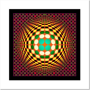 Homage to Vasarely 12 Posters and Art